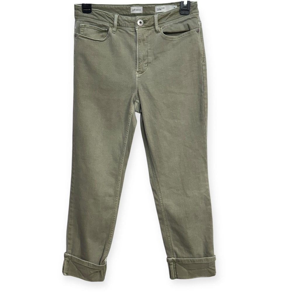 J. Jill Women’s Sage Green Rolled Hem Cropped Pants Size 2
